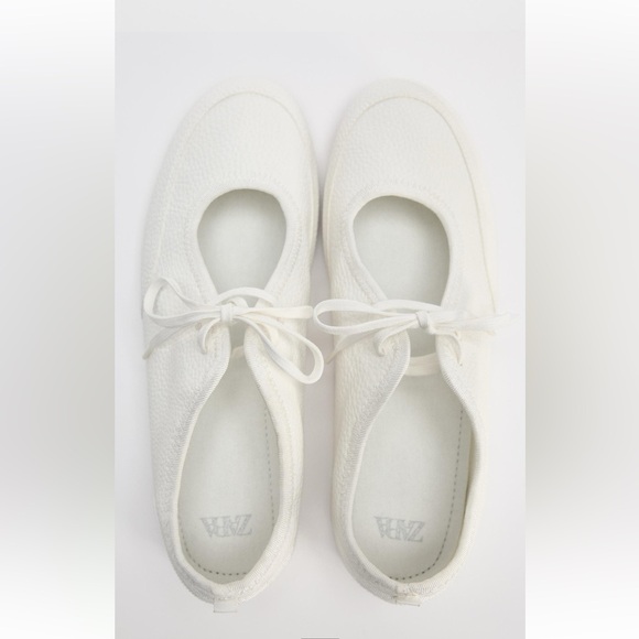 Laced ballet flats Zara - Picture 3 of 3